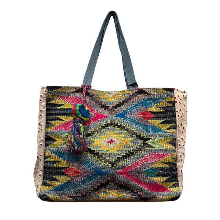 Everly Eyelet Tote Bag
